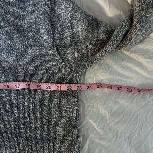 Lands End Virgin Wool Crew Neck Sweater Mens Medium 38-40 Gray Knit Recycled USA - Picture 5 of 6